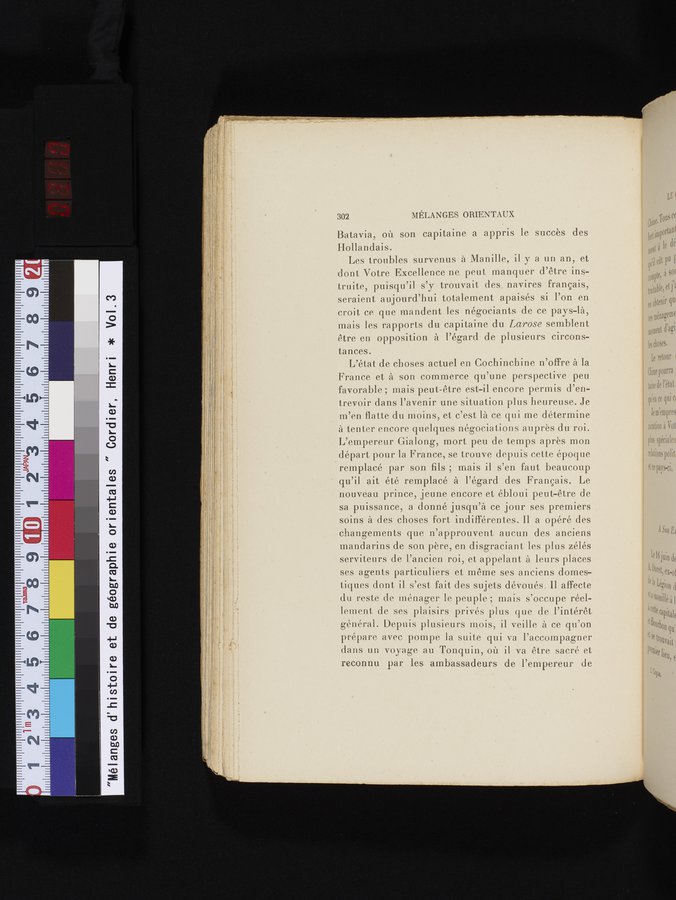 Mélanges d'Histoire et de Géographie Orientales : vol.3 / 310 ページ（カラー画像）
