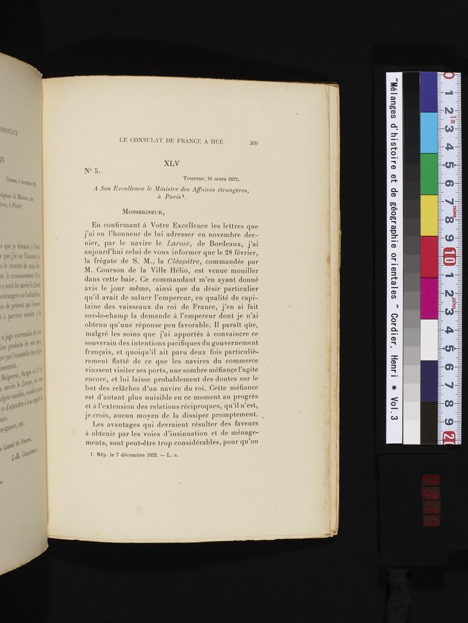 Mélanges d'Histoire et de Géographie Orientales : vol.3 / 317 ページ（カラー画像）