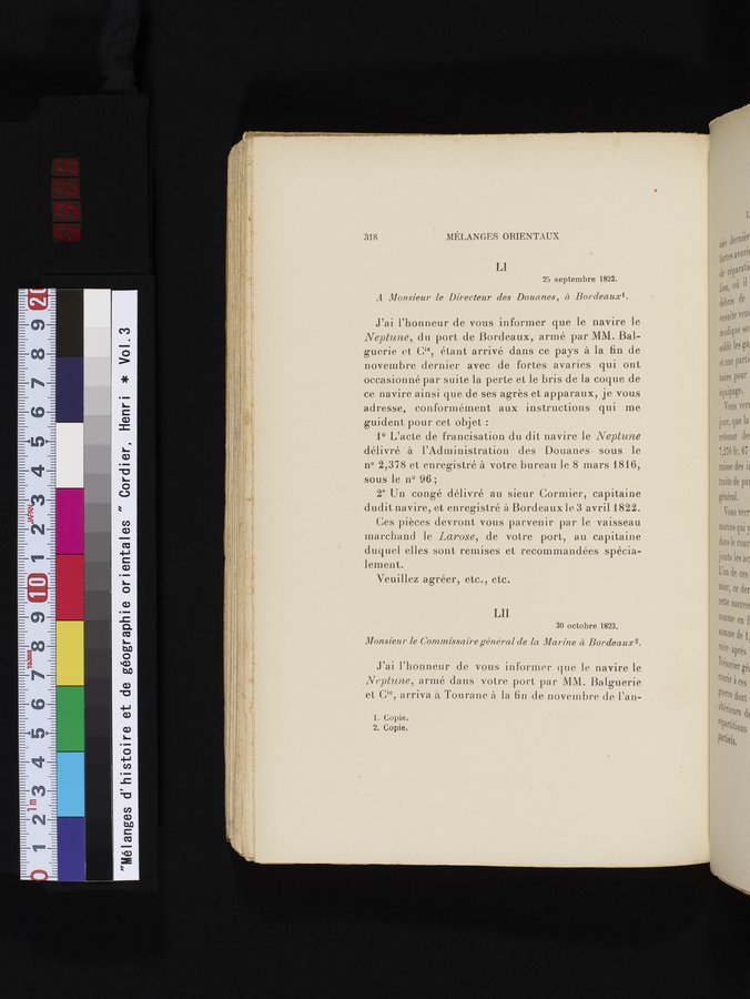Mélanges d'Histoire et de Géographie Orientales : vol.3 / 326 ページ（カラー画像）