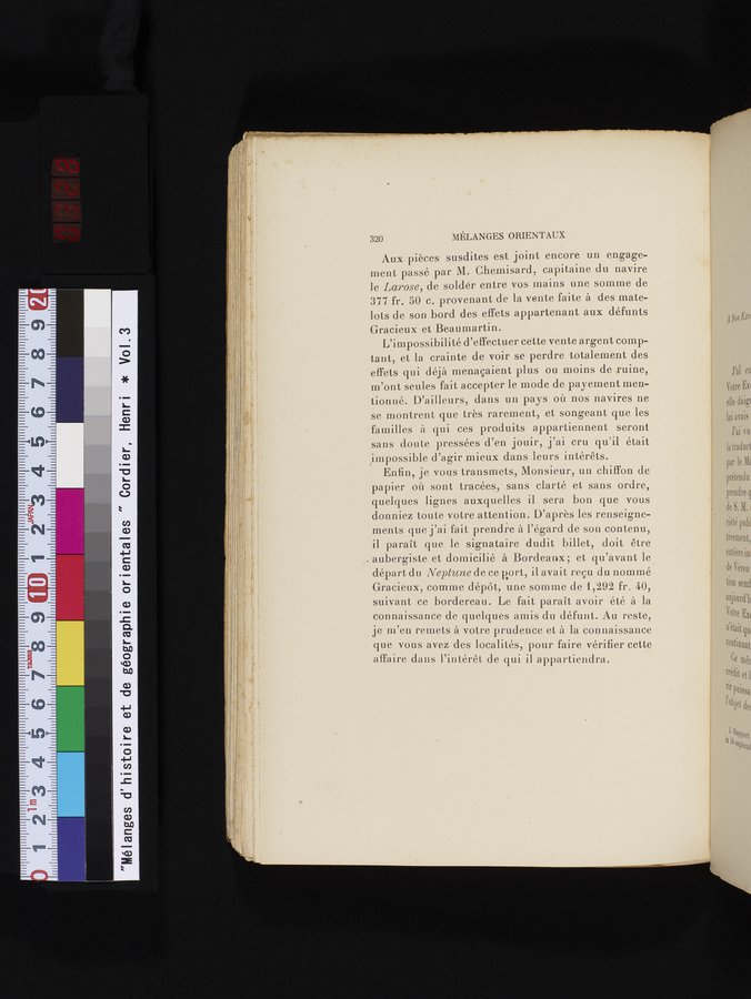 Mélanges d'Histoire et de Géographie Orientales : vol.3 / 328 ページ（カラー画像）