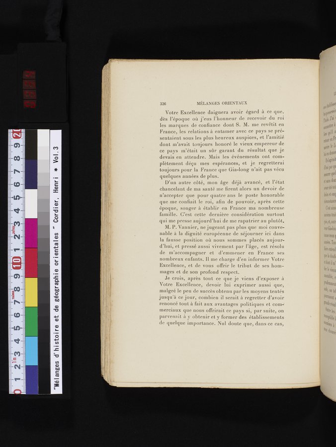 Mélanges d'Histoire et de Géographie Orientales : vol.3 / Page 334 (Color Image)