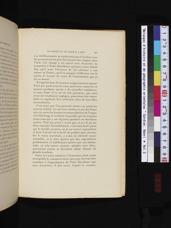 Mélanges d'Histoire et de Géographie Orientales : vol.3 / Page 335 (Color Image)