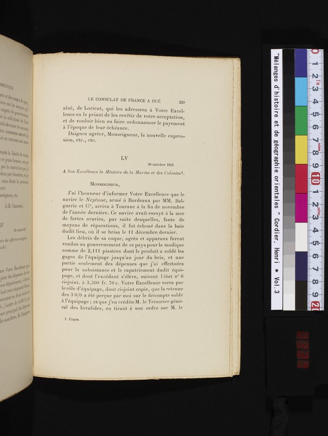 Mélanges d'Histoire et de Géographie Orientales : vol.3 / Page 337 (Color Image)
