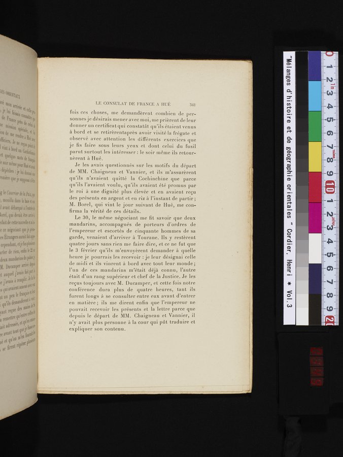 Mélanges d'Histoire et de Géographie Orientales : vol.3 / 349 ページ（カラー画像）