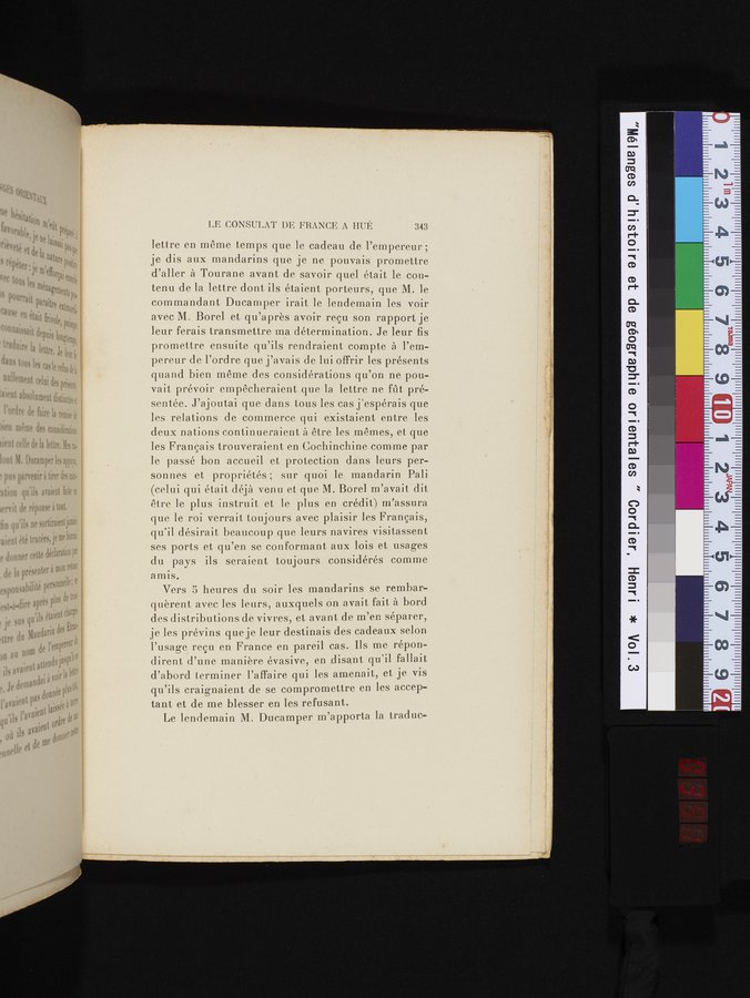 Mélanges d'Histoire et de Géographie Orientales : vol.3 / 351 ページ（カラー画像）