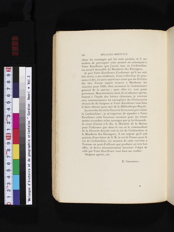 Mélanges d'Histoire et de Géographie Orientales : vol.3 / 364 ページ（カラー画像）