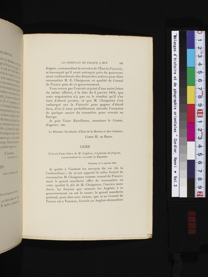 Mélanges d'Histoire et de Géographie Orientales : vol.3 / 367 ページ（カラー画像）