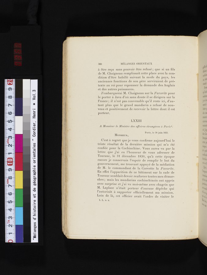 Mélanges d'Histoire et de Géographie Orientales : vol.3 / 368 ページ（カラー画像）