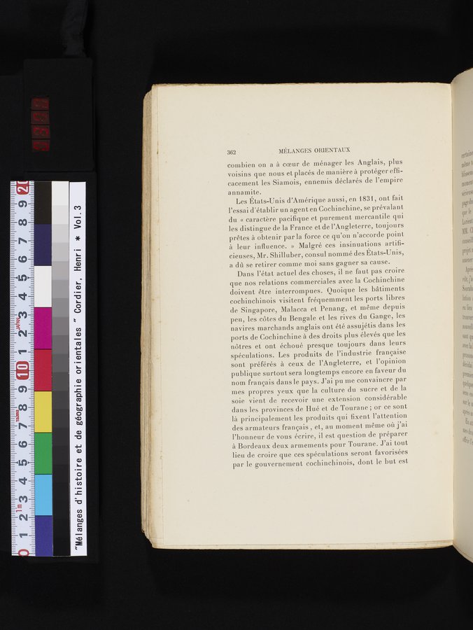 Mélanges d'Histoire et de Géographie Orientales : vol.3 / 370 ページ（カラー画像）