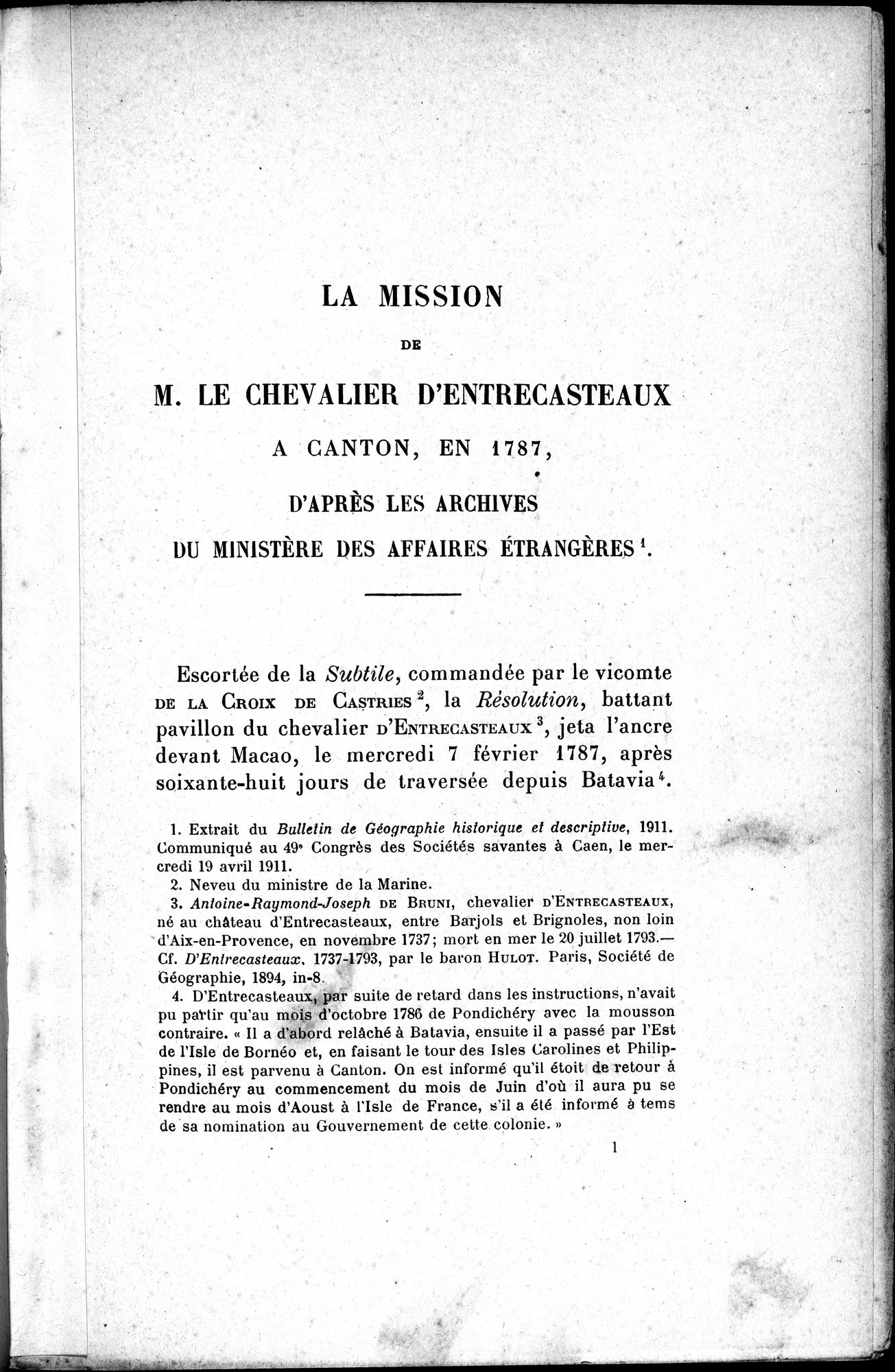 Mélanges d'Histoire et de Géographie Orientales : vol.3 / 9 ページ（白黒高解像度画像）