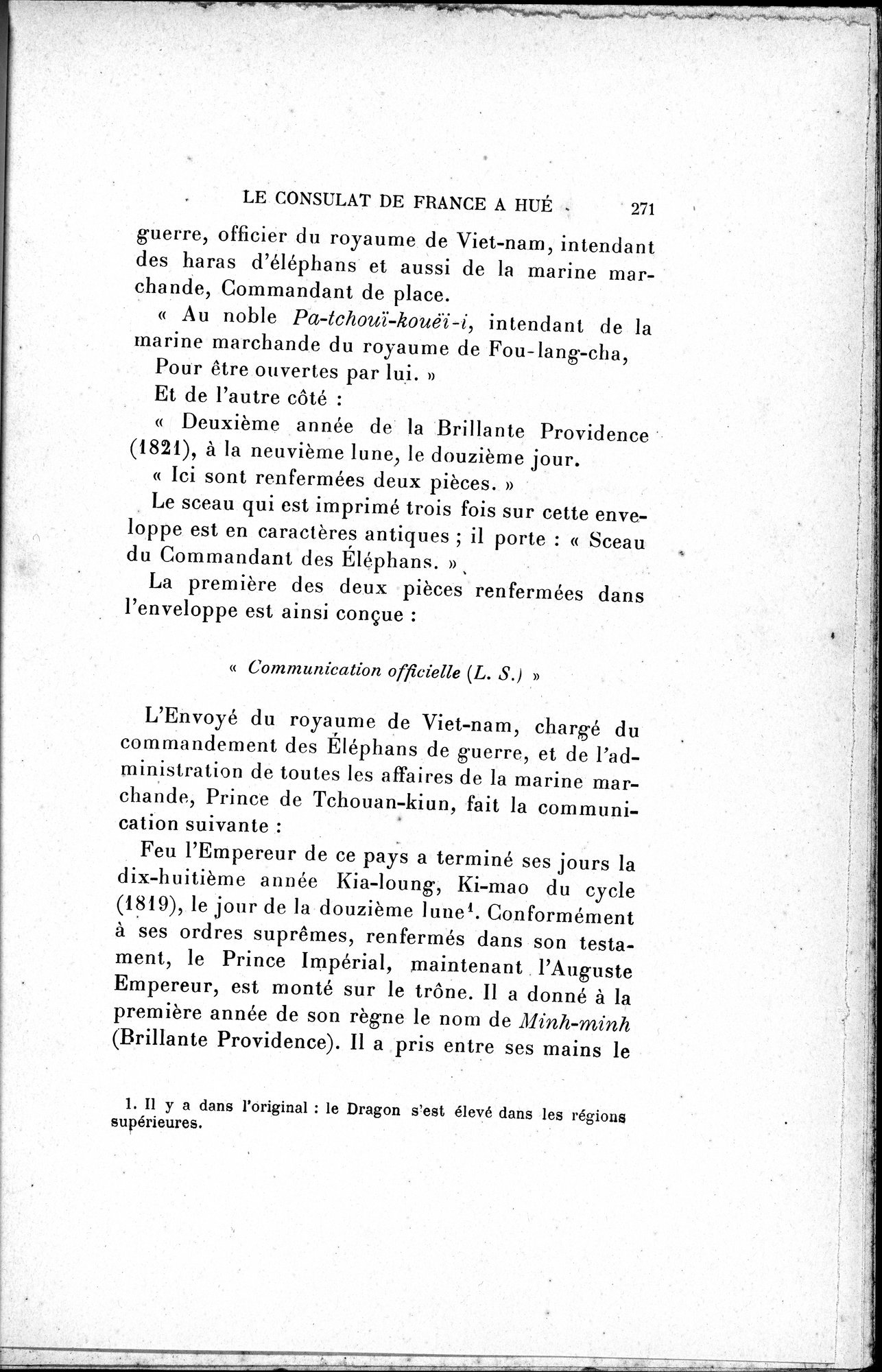Mélanges d'Histoire et de Géographie Orientales : vol.3 / 279 ページ（白黒高解像度画像）