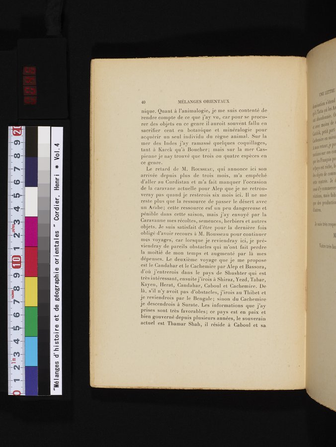 Mélanges d'Histoire et de Géographie Orientales : vol.4 / 46 ページ（カラー画像）