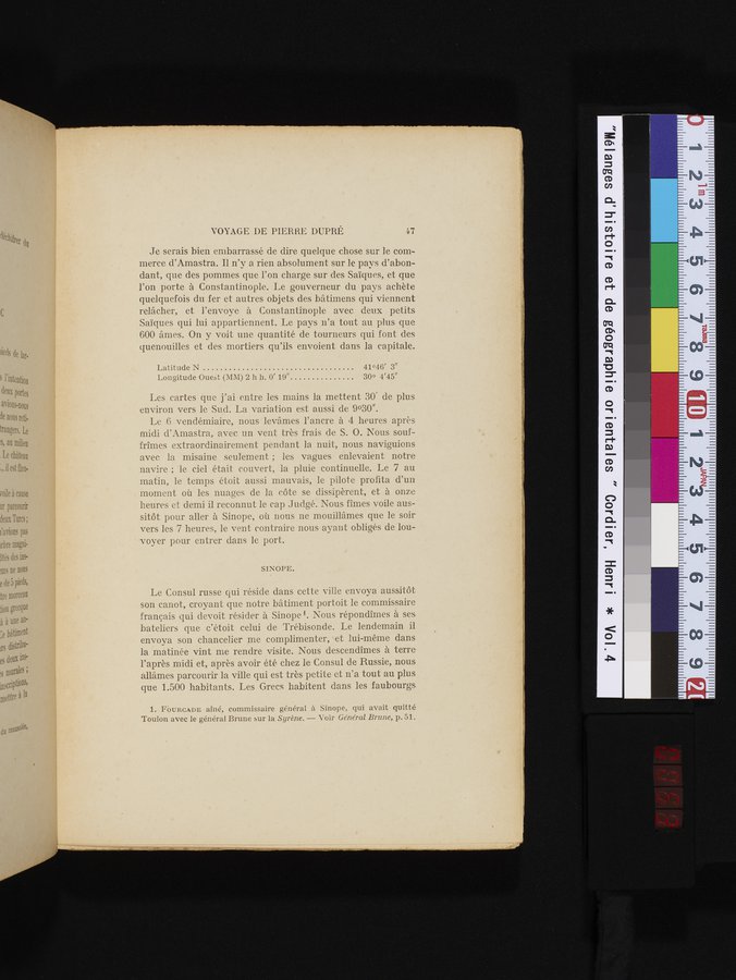 Mélanges d'Histoire et de Géographie Orientales : vol.4 / 53 ページ（カラー画像）