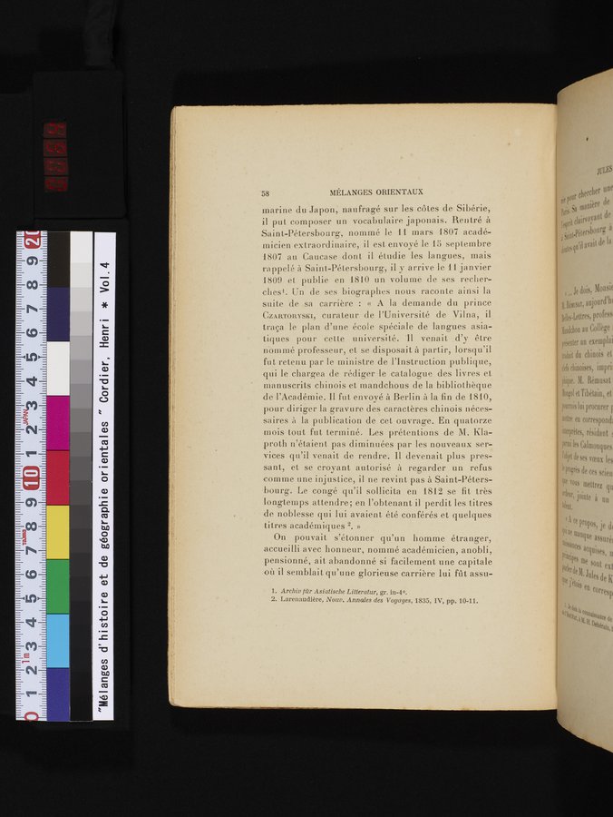 Mélanges d'Histoire et de Géographie Orientales : vol.4 / 64 ページ（カラー画像）