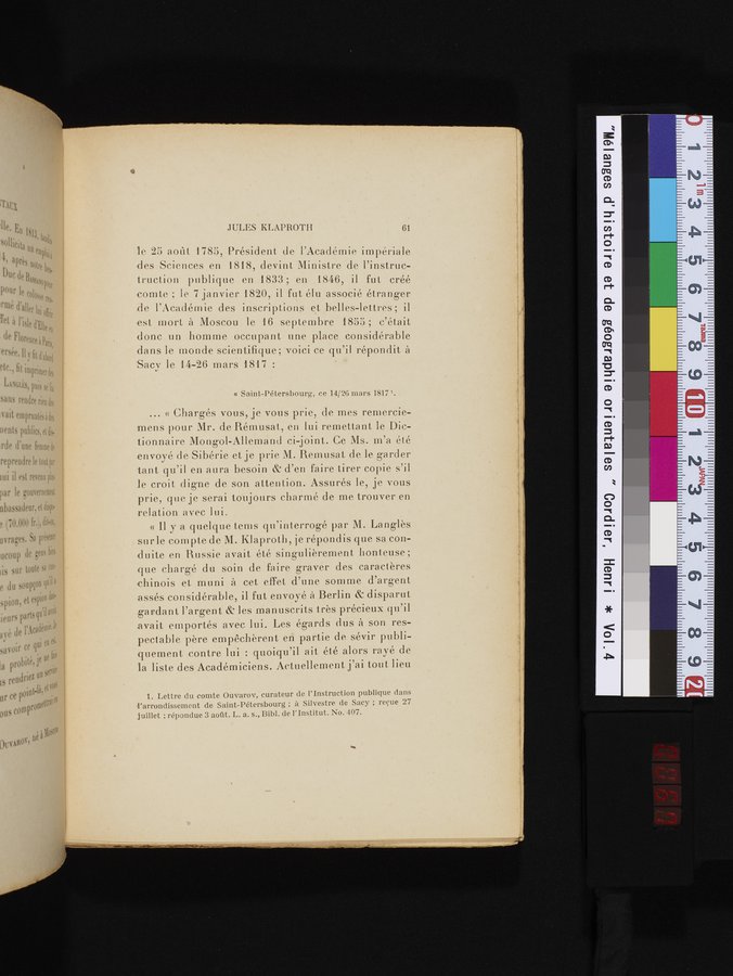 Mélanges d'Histoire et de Géographie Orientales : vol.4 / 67 ページ（カラー画像）