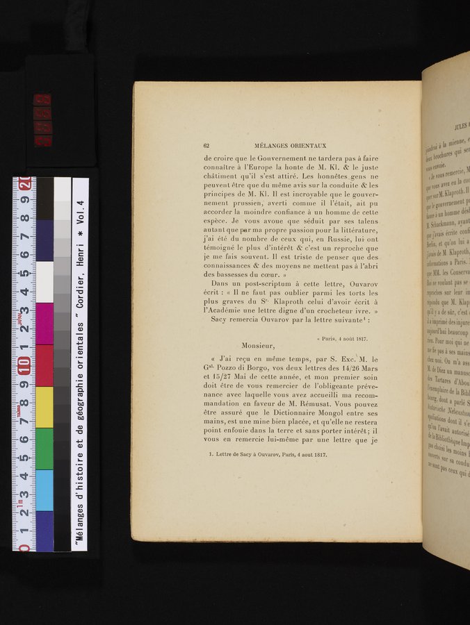Mélanges d'Histoire et de Géographie Orientales : vol.4 / 68 ページ（カラー画像）