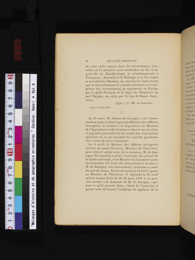 Mélanges d'Histoire et de Géographie Orientales : vol.4 / 82 ページ（カラー画像）