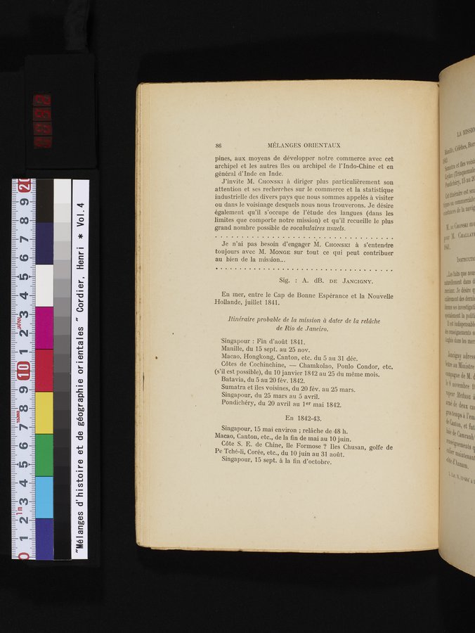 Mélanges d'Histoire et de Géographie Orientales : vol.4 / 92 ページ（カラー画像）