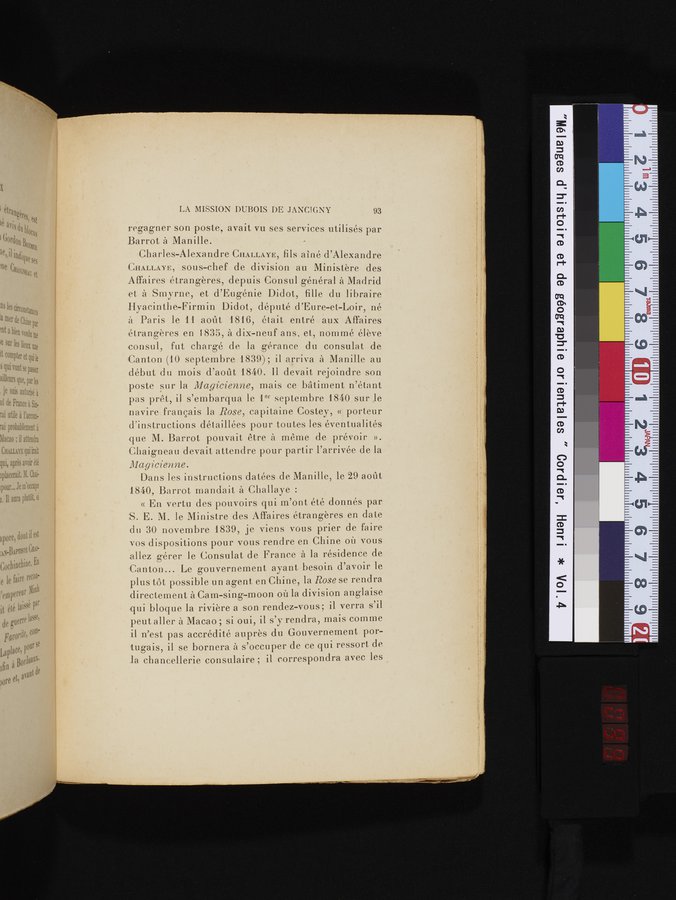 Mélanges d'Histoire et de Géographie Orientales : vol.4 / 99 ページ（カラー画像）