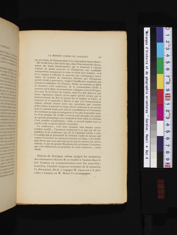 Mélanges d'Histoire et de Géographie Orientales : vol.4 / 103 ページ（カラー画像）
