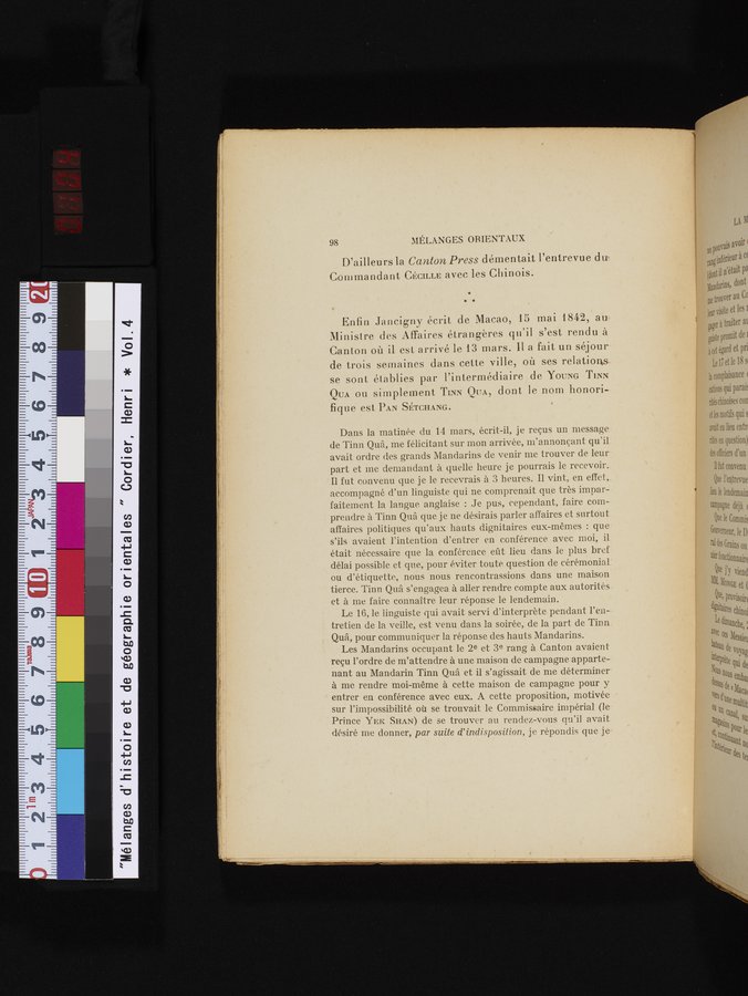 Mélanges d'Histoire et de Géographie Orientales : vol.4 / 104 ページ（カラー画像）