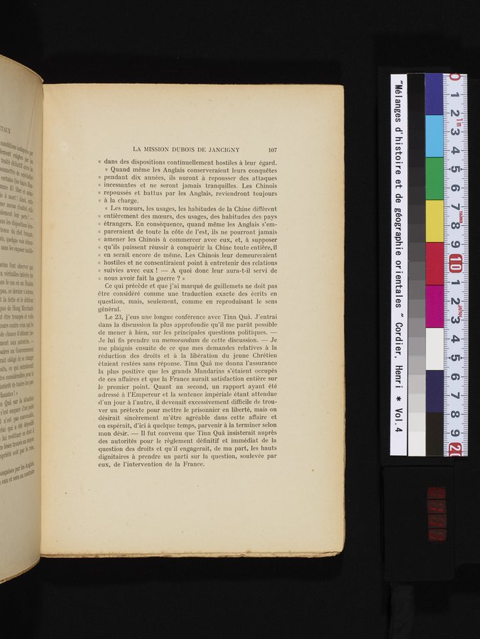 Mélanges d'Histoire et de Géographie Orientales : vol.4 / 113 ページ（カラー画像）