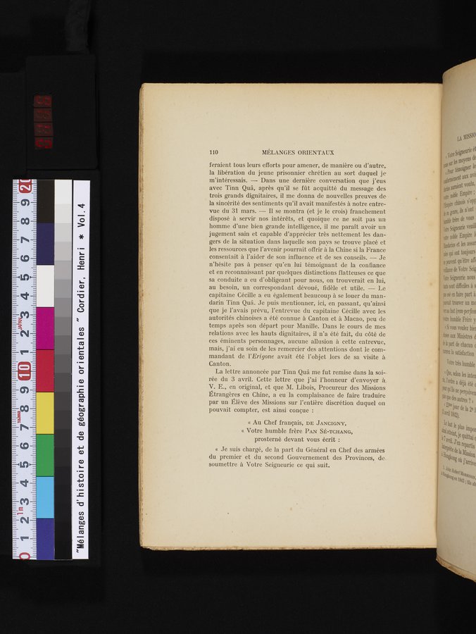 Mélanges d'Histoire et de Géographie Orientales : vol.4 / 116 ページ（カラー画像）