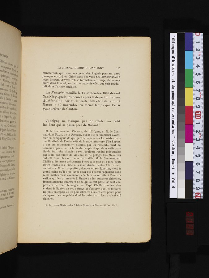 Mélanges d'Histoire et de Géographie Orientales : vol.4 / 121 ページ（カラー画像）