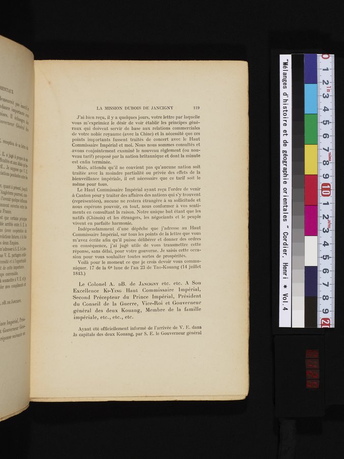 Mélanges d'Histoire et de Géographie Orientales : vol.4 / 125 ページ（カラー画像）