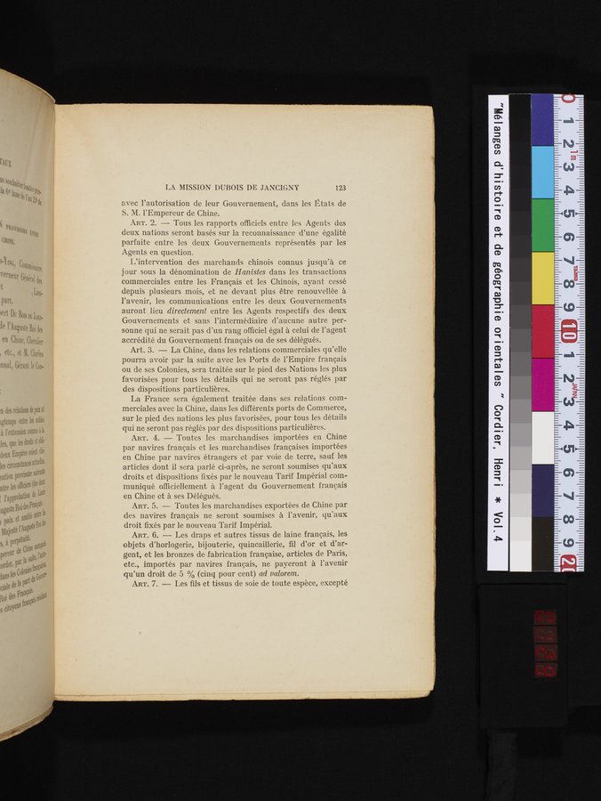 Mélanges d'Histoire et de Géographie Orientales : vol.4 / 129 ページ（カラー画像）