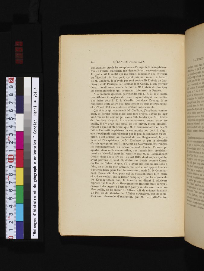 Mélanges d'Histoire et de Géographie Orientales : vol.4 / 150 ページ（カラー画像）
