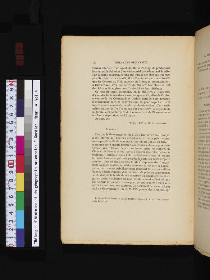Mélanges d'Histoire et de Géographie Orientales : vol.4 / 156 ページ（カラー画像）
