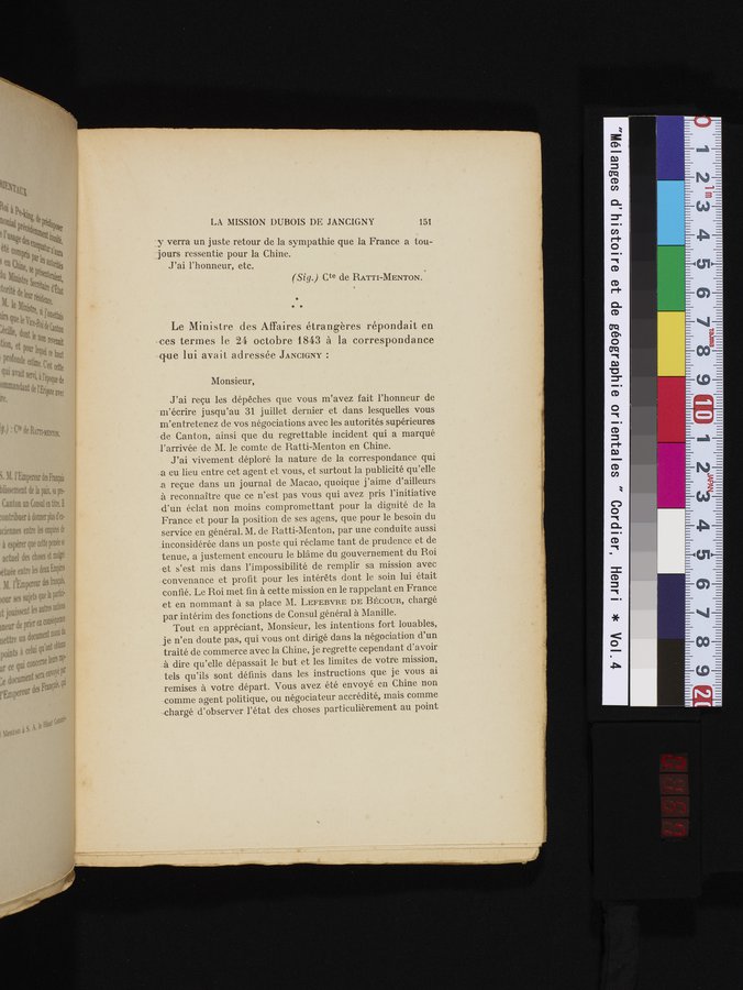 Mélanges d'Histoire et de Géographie Orientales : vol.4 / 157 ページ（カラー画像）