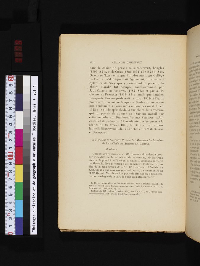 Mélanges d'Histoire et de Géographie Orientales : vol.4 / 178 ページ（カラー画像）