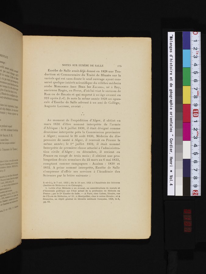 Mélanges d'Histoire et de Géographie Orientales : vol.4 / 181 ページ（カラー画像）