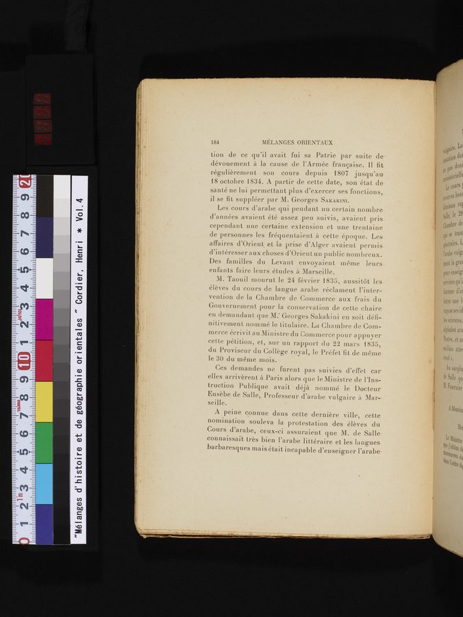 Mélanges d'Histoire et de Géographie Orientales : vol.4 / 190 ページ（カラー画像）