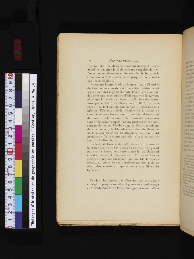 Mélanges d'Histoire et de Géographie Orientales : vol.4 / 196 ページ（カラー画像）