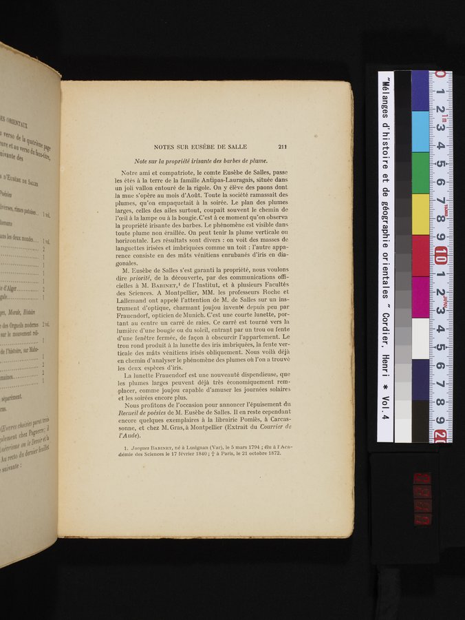 Mélanges d'Histoire et de Géographie Orientales : vol.4 / 217 ページ（カラー画像）