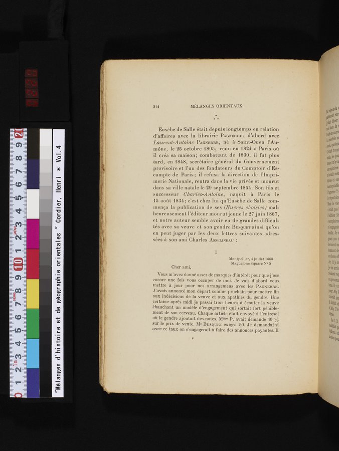 Mélanges d'Histoire et de Géographie Orientales : vol.4 / 220 ページ（カラー画像）