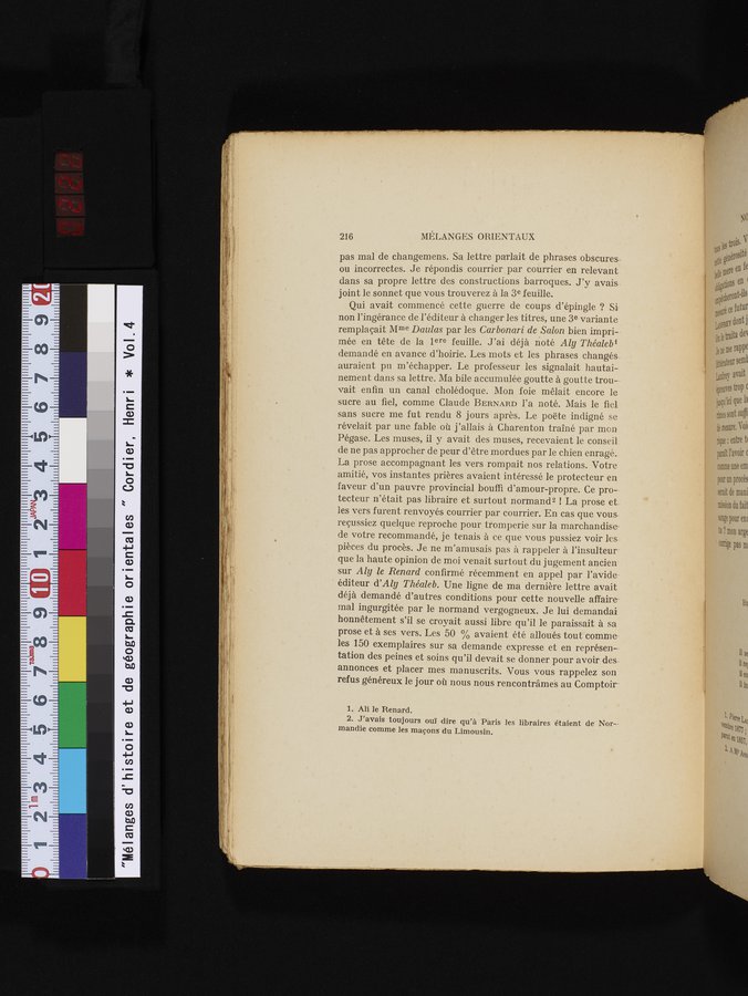 Mélanges d'Histoire et de Géographie Orientales : vol.4 / 222 ページ（カラー画像）
