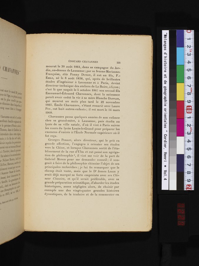 Mélanges d'Histoire et de Géographie Orientales : vol.4 / 229 ページ（カラー画像）