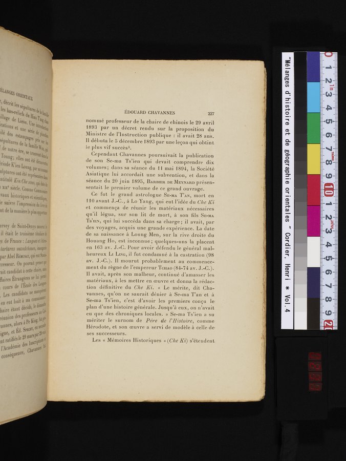 Mélanges d'Histoire et de Géographie Orientales : vol.4 / 233 ページ（カラー画像）