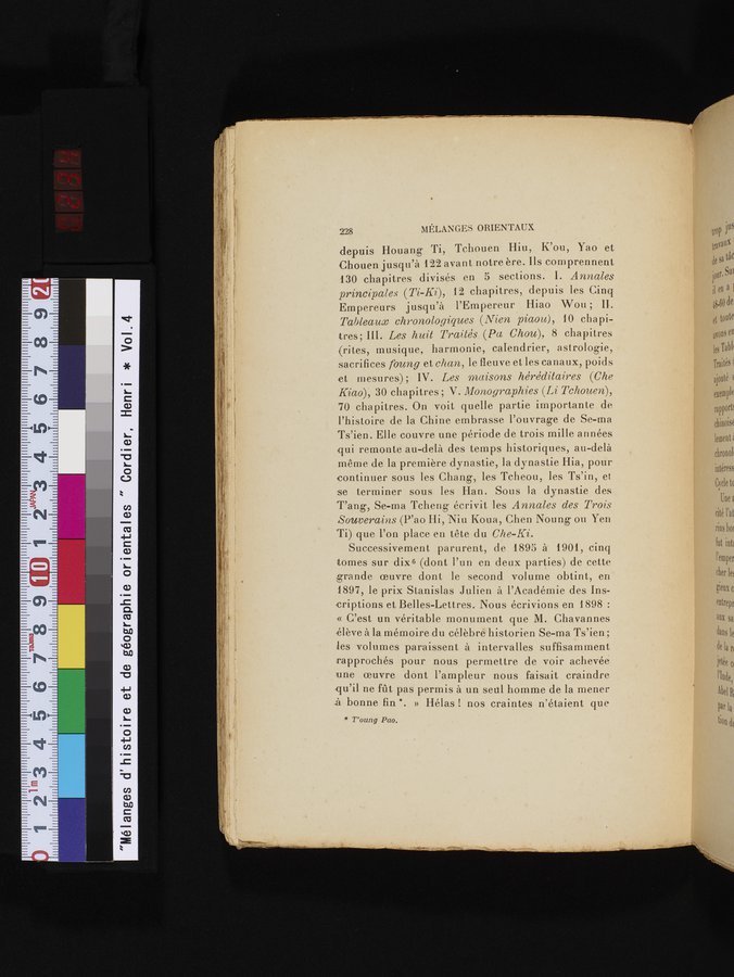 Mélanges d'Histoire et de Géographie Orientales : vol.4 / 234 ページ（カラー画像）
