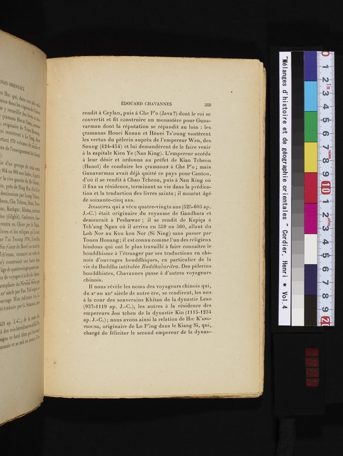 Mélanges d'Histoire et de Géographie Orientales : vol.4 / 239 ページ（カラー画像）