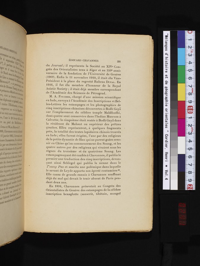 Mélanges d'Histoire et de Géographie Orientales : vol.4 / 241 ページ（カラー画像）
