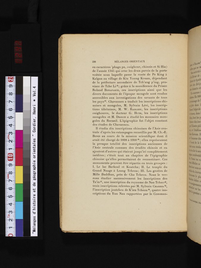 Mélanges d'Histoire et de Géographie Orientales : vol.4 / 242 ページ（カラー画像）