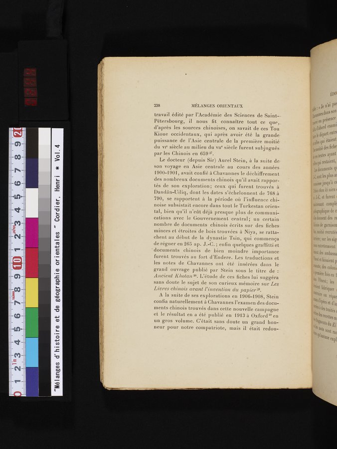 Mélanges d'Histoire et de Géographie Orientales : vol.4 / 244 ページ（カラー画像）