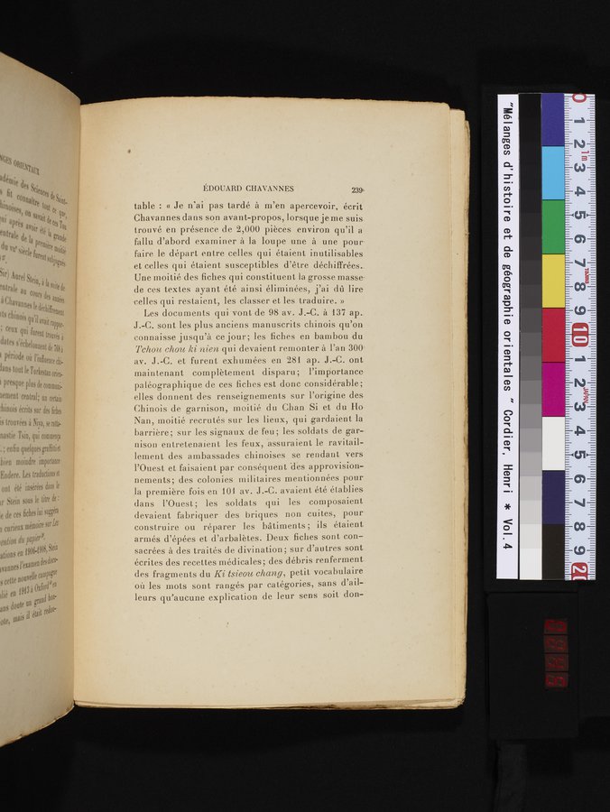 Mélanges d'Histoire et de Géographie Orientales : vol.4 / 245 ページ（カラー画像）