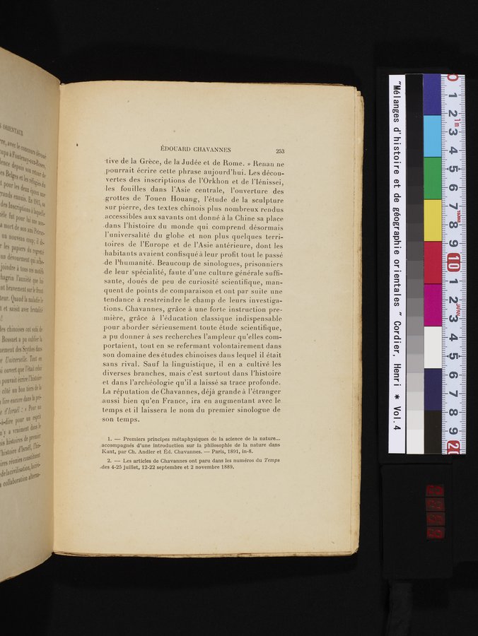 Mélanges d'Histoire et de Géographie Orientales : vol.4 / 259 ページ（カラー画像）