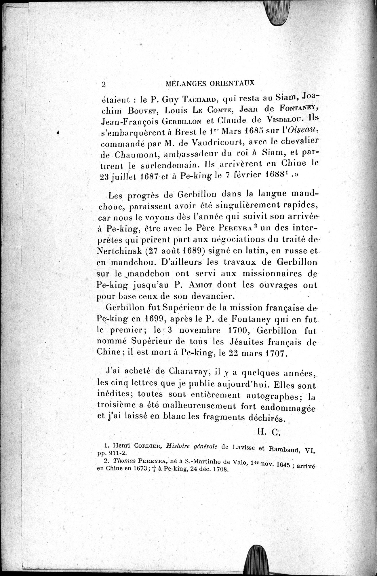 Mélanges d'Histoire et de Géographie Orientales : vol.4 / 8 ページ（白黒高解像度画像）
